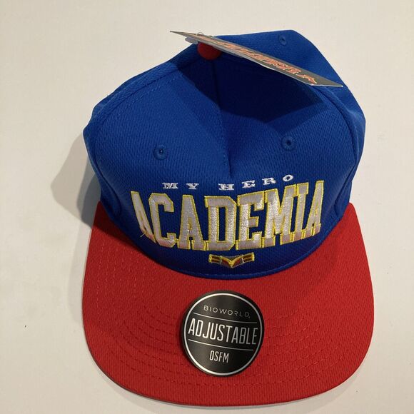 My Hero Academia Snapback Hat Mens Blue - Bioworld - Picture 1 of 7